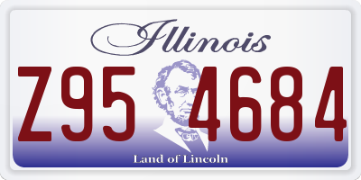 IL license plate Z954684