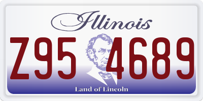IL license plate Z954689