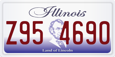 IL license plate Z954690