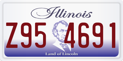 IL license plate Z954691