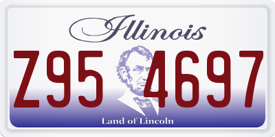 IL license plate Z954697