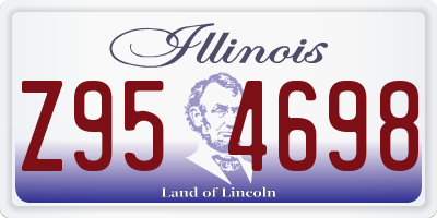 IL license plate Z954698