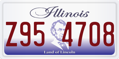 IL license plate Z954708