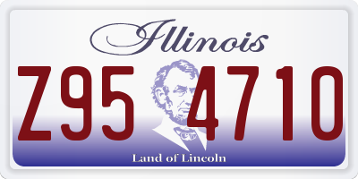 IL license plate Z954710