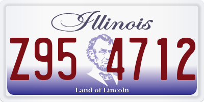 IL license plate Z954712