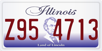 IL license plate Z954713
