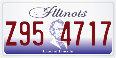 IL license plate Z954717