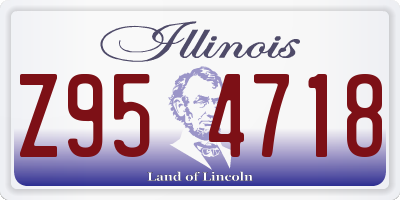 IL license plate Z954718