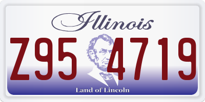 IL license plate Z954719