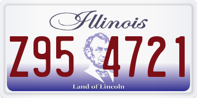 IL license plate Z954721