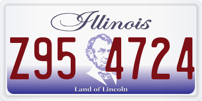 IL license plate Z954724