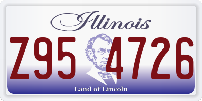 IL license plate Z954726
