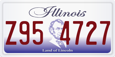 IL license plate Z954727