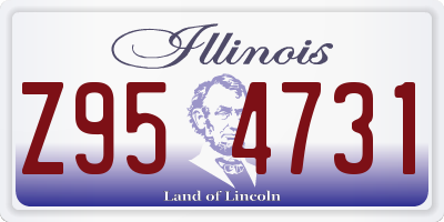 IL license plate Z954731