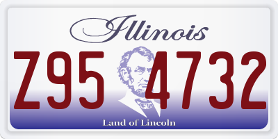 IL license plate Z954732