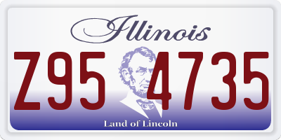 IL license plate Z954735