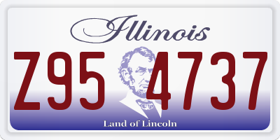 IL license plate Z954737
