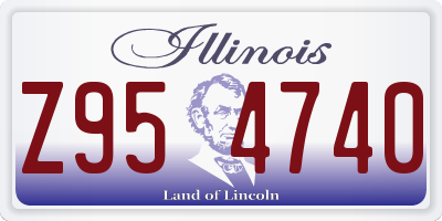 IL license plate Z954740