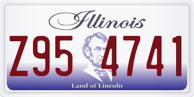 IL license plate Z954741