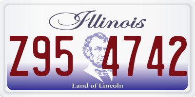 IL license plate Z954742