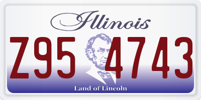 IL license plate Z954743