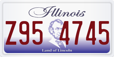 IL license plate Z954745