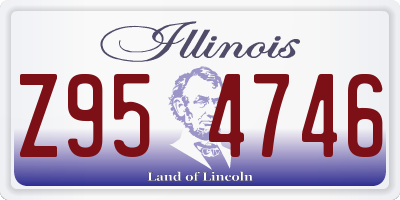IL license plate Z954746