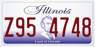 IL license plate Z954748