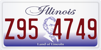 IL license plate Z954749
