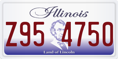 IL license plate Z954750