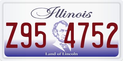 IL license plate Z954752