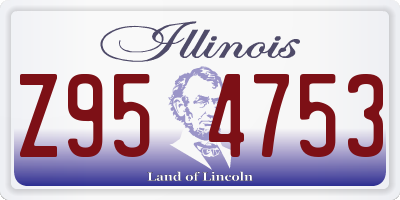 IL license plate Z954753