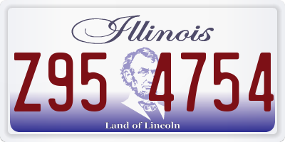 IL license plate Z954754