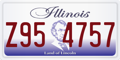 IL license plate Z954757