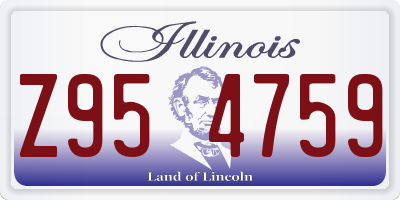 IL license plate Z954759