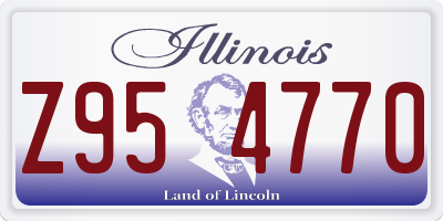 IL license plate Z954770