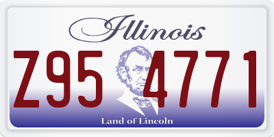 IL license plate Z954771