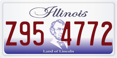 IL license plate Z954772
