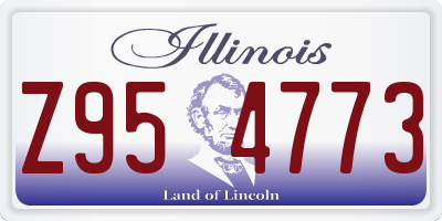 IL license plate Z954773