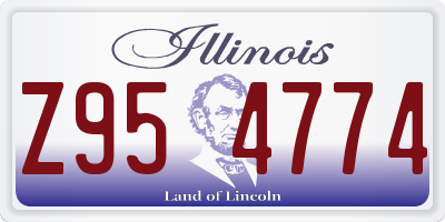 IL license plate Z954774