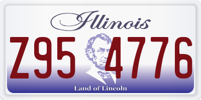 IL license plate Z954776