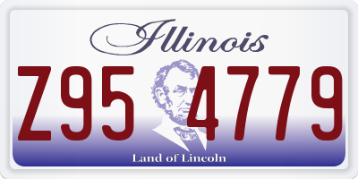 IL license plate Z954779