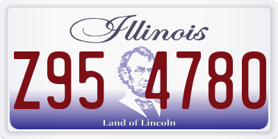 IL license plate Z954780