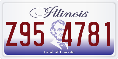 IL license plate Z954781