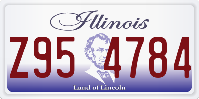 IL license plate Z954784