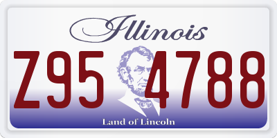 IL license plate Z954788