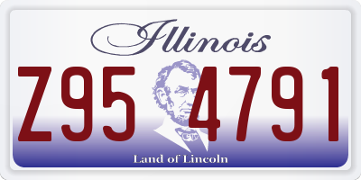 IL license plate Z954791