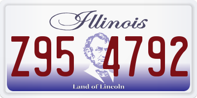 IL license plate Z954792