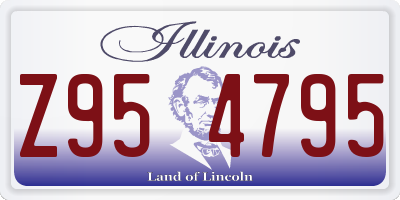 IL license plate Z954795