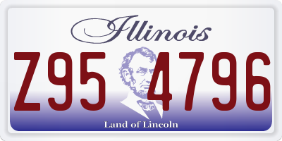 IL license plate Z954796